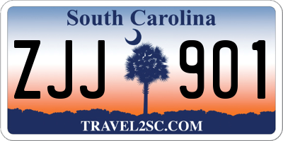 SC license plate ZJJ901