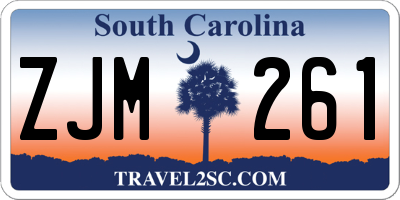 SC license plate ZJM261