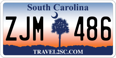 SC license plate ZJM486