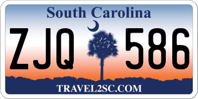 SC license plate ZJQ586