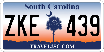 SC license plate ZKE439