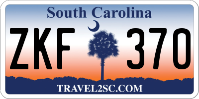SC license plate ZKF370
