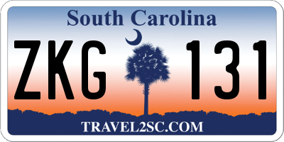 SC license plate ZKG131