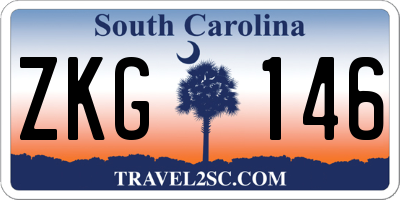 SC license plate ZKG146