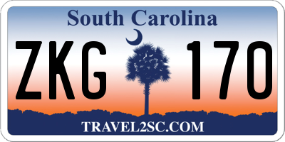 SC license plate ZKG170