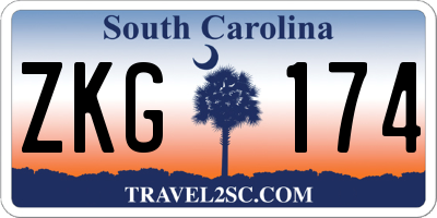 SC license plate ZKG174