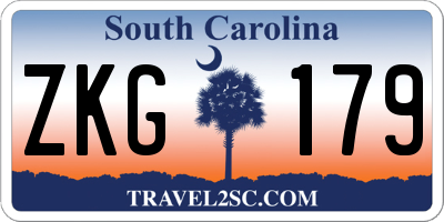 SC license plate ZKG179