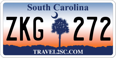 SC license plate ZKG272