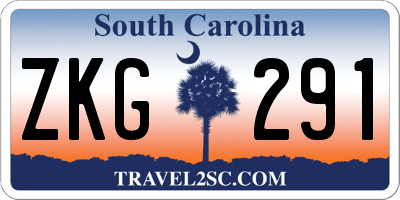 SC license plate ZKG291