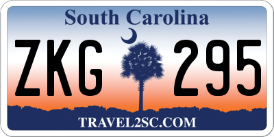 SC license plate ZKG295