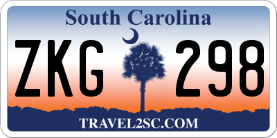 SC license plate ZKG298