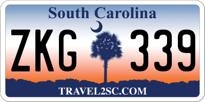 SC license plate ZKG339