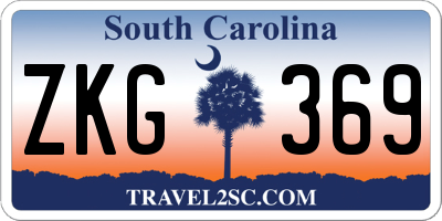 SC license plate ZKG369