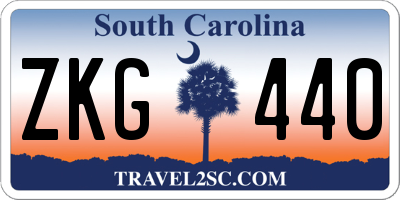 SC license plate ZKG440