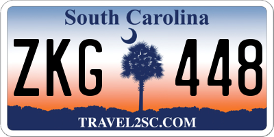 SC license plate ZKG448