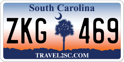 SC license plate ZKG469