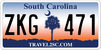 SC license plate ZKG471