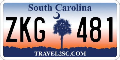 SC license plate ZKG481