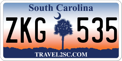 SC license plate ZKG535