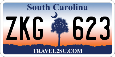 SC license plate ZKG623