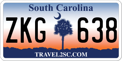 SC license plate ZKG638