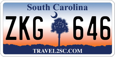 SC license plate ZKG646