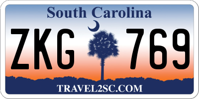 SC license plate ZKG769