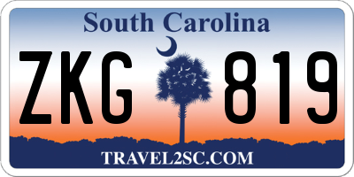 SC license plate ZKG819