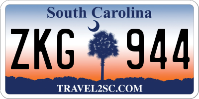 SC license plate ZKG944
