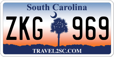 SC license plate ZKG969