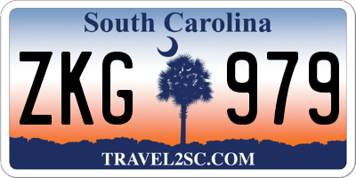 SC license plate ZKG979
