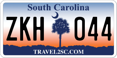 SC license plate ZKH044