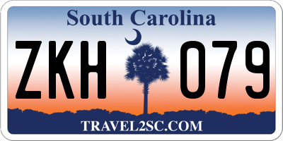 SC license plate ZKH079