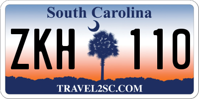 SC license plate ZKH110