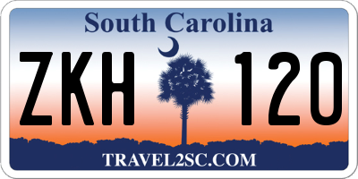 SC license plate ZKH120