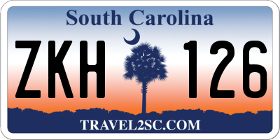 SC license plate ZKH126