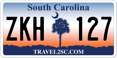 SC license plate ZKH127