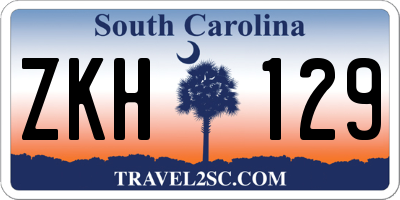 SC license plate ZKH129