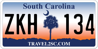 SC license plate ZKH134