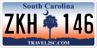SC license plate ZKH146