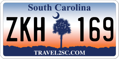 SC license plate ZKH169