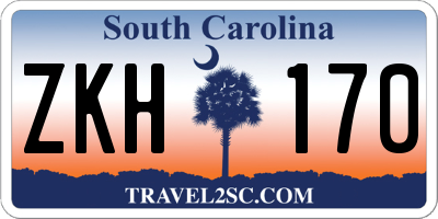 SC license plate ZKH170