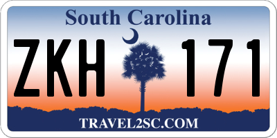 SC license plate ZKH171