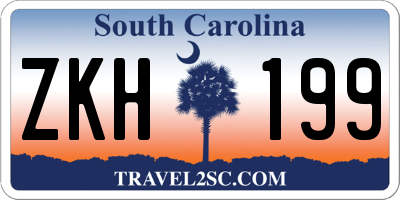 SC license plate ZKH199