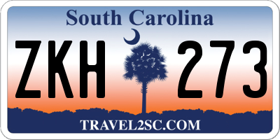 SC license plate ZKH273