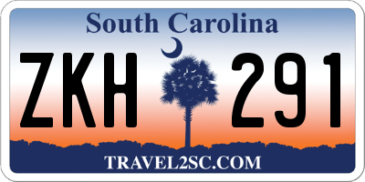 SC license plate ZKH291
