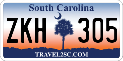 SC license plate ZKH305
