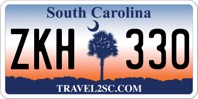 SC license plate ZKH330
