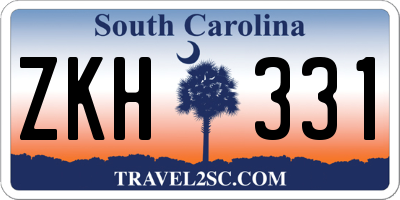SC license plate ZKH331