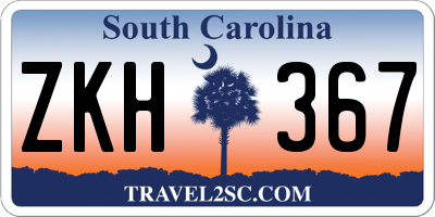 SC license plate ZKH367